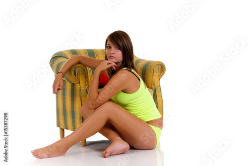 Relaxing teenager girl Relaxing teenager girl