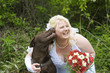 Foto: Braut mit Hund Braut mit Hund