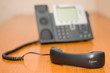 Digital phone, focus on the receiver Digital phone, focus on the receiver
