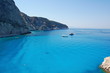 Ship in the Ionian Sea, the island of Lefkada, Greece