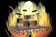rock music 3d illustration