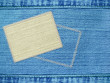 Background - texture jeans with label