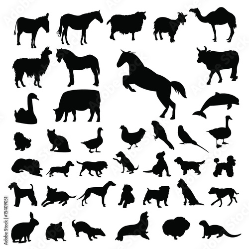 silhouettes of animals. Animals Silhouettes