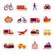 Vector: transport icons transport icons