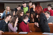 Photo: Students working together in classroom Students working together in classroom