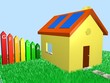 solar panels, ecolabel house
