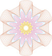 Guilloche rosette for security documents