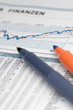 Kurs-Chart mit Stift