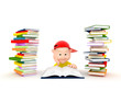 Boy reading book
