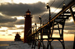 Photo en ligne au meilleur prix Sunset at Grand Haven Lighthouse