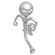 3D Character Smiling And Running