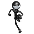 3D Character Smiling And Running