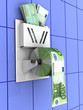 Euro in the toilet paper