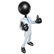 3D Character Businessman Dressed For Success