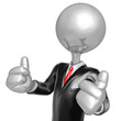 3D Character Businessman Dressed For Success