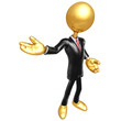 Gold Guy Businessman Presenter