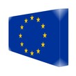 brique glassy avec drapeau union européenne