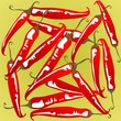red pepper background