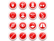 Medical and health care vector icons, part 2