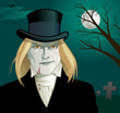 Gothic Vampire with Top Hat