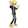 Gold Guy Businessman Presenter Gold Guy Businessman Presenter