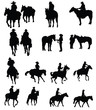 illustration of rodeo cowboys illustration of rodeo cowboys