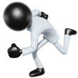 3D Businessman Character Running 3D Businessman Character Running