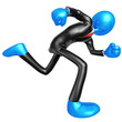 3D Businessman Character Running 3D Businessman Character Running