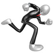3D Businessman Character Running 3D Businessman Character Running