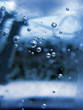 Photographie : Bulles bleues de condensation