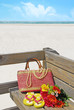 pretty beach supplies on pier