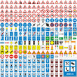 three hundread vector detailed european traffic signs three hundread vector detailed european traffic signs