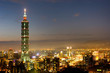 Night scene of Taipei 101