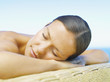 Woman relaxing on a massage table
