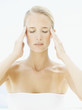 Woman looking serene