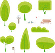 Made your own park design with trees and other furniture