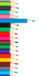 Assortment of coloured pencils