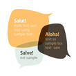 Let's talk. Vector bubbles. Insert your text. Let's talk. Vector bubbles. Insert your text.