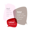 Let's talk. Vector bubbles. Insert your text.