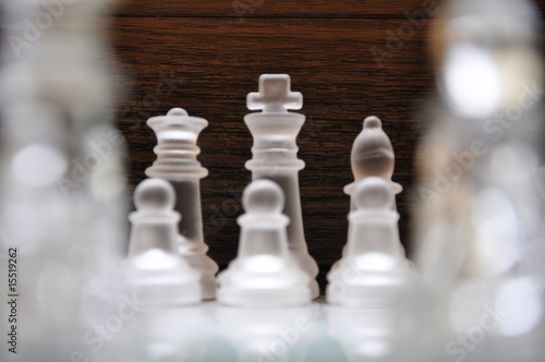 Foto: Schachfiguren Blick auf König Schachfiguren Blick auf König