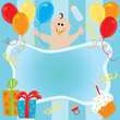Baby Boy birthday Invitation