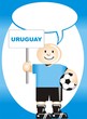 Postal de Aliento para la selección Uruguaya de Futbol