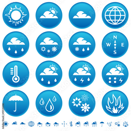 weather symbols. Weather symbols