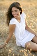 Beautiful indian brunette in a golden field Beautiful indian brunette in a golden field