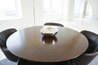 Conference room table in contemporary office.