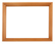 Empty wooden frame