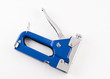 Blue Staple gun isolated over white