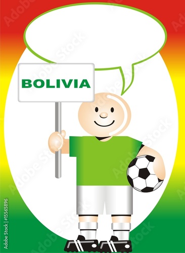 Postal de Aliento para la selección Boliviana de Futbol