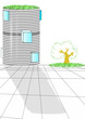 immeuble d'architecture moderne