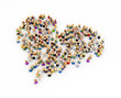 Cartoon Crowd, Heart Shape Cartoon Crowd, Heart Shape
